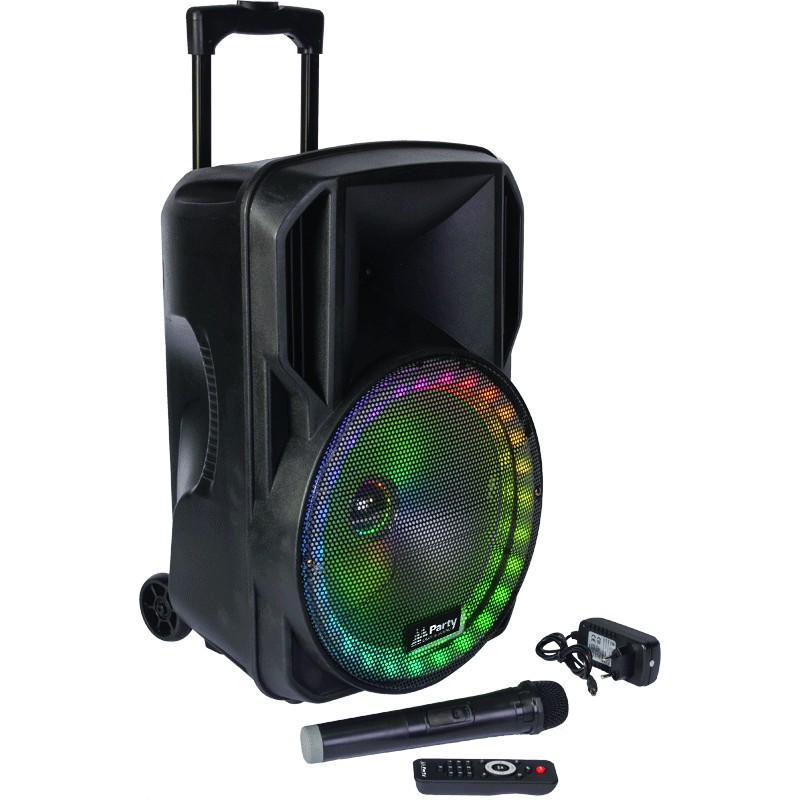Portable Sound System 12"/30cm with USB, TF, Bluetooth, FM, VHF