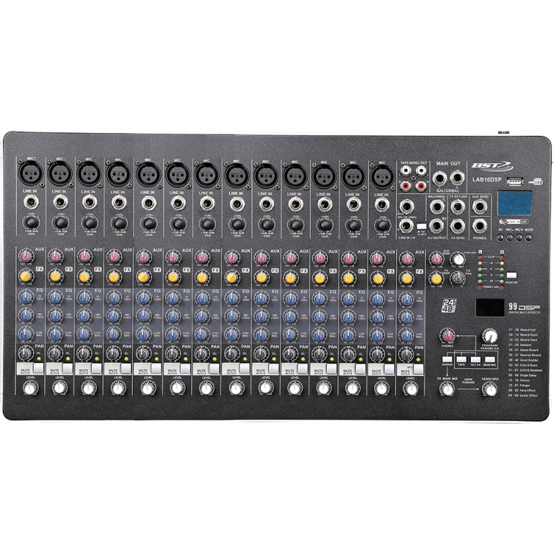 BST TABLE  MIXAGE BST LAB 36 PROFESSIONAL STEREO MIXER WITH PHANTOM POWER FONCTIONNE 